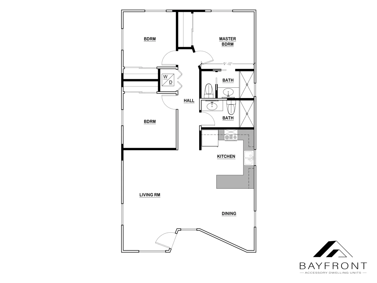 Custom ADU floor plan
