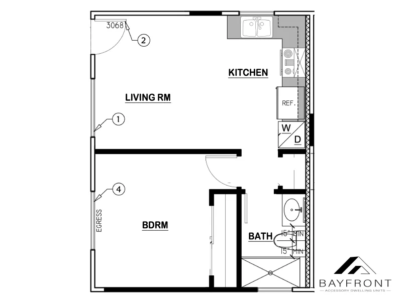 Plan One floor plan drawing